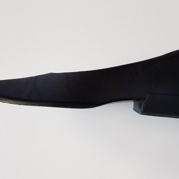 Authentic Prada black cloth short heel shoes - Picture 5 of 11